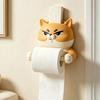 Paper Towel Holder, with Top Phone Holder Cartoon Design, Waterproof Moisture-Proof Wall Mounted Bathroom Accessory