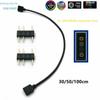 5V RGB Fan Extension Cable with 3-Pin Interface for Motherboard, Supports 1 To 8 Branches for Light Bars