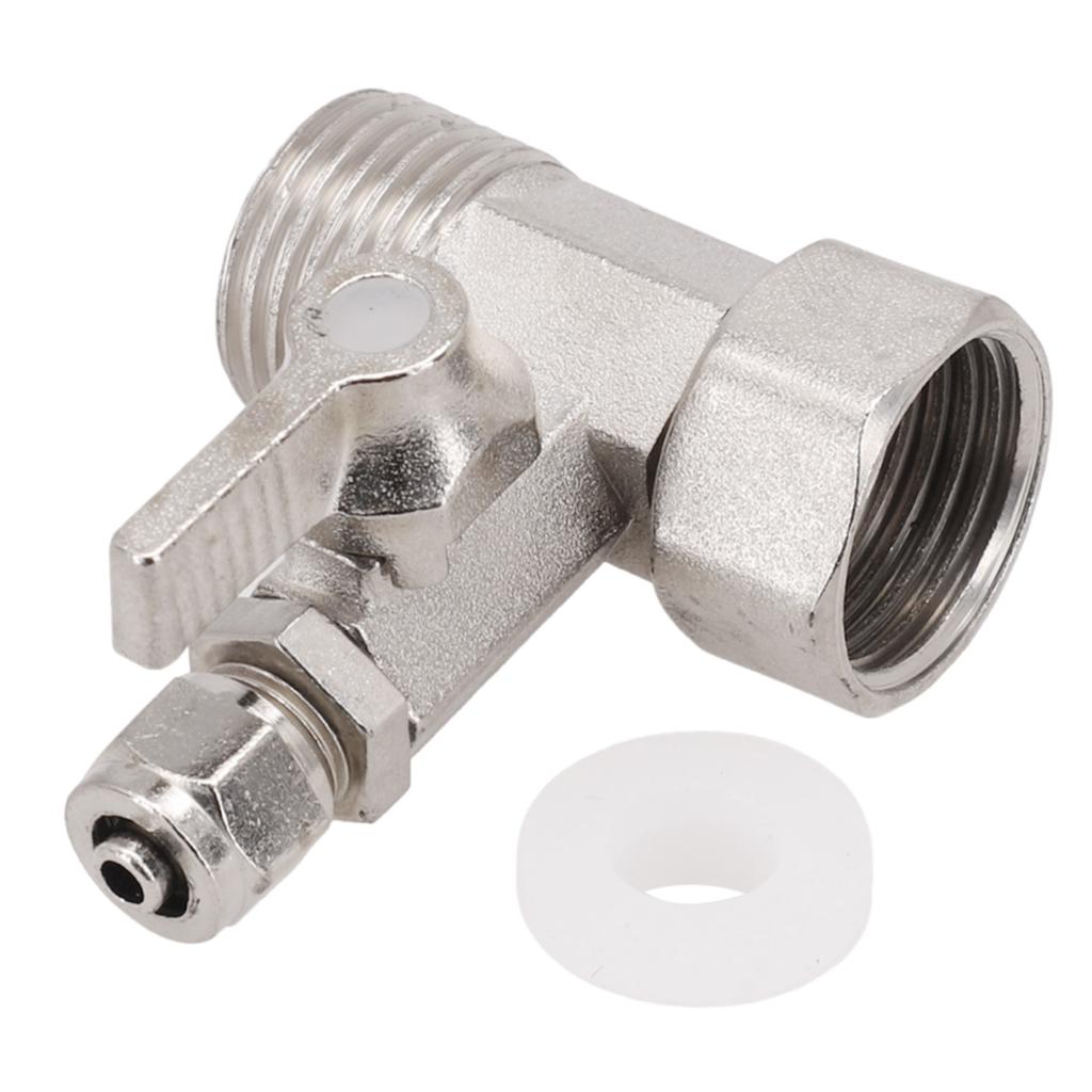 1/2" На 1/4'' С шаровым краном-отсекателем Тройник Вход для фильтра для воды Трехходовой шаровой кран Интегрированный переключатель Аксессуар для фильтра для воды