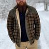 В наличии большой размер осенне-зимняя мужская ретро-клетчатая теплая куртка Wanderer
