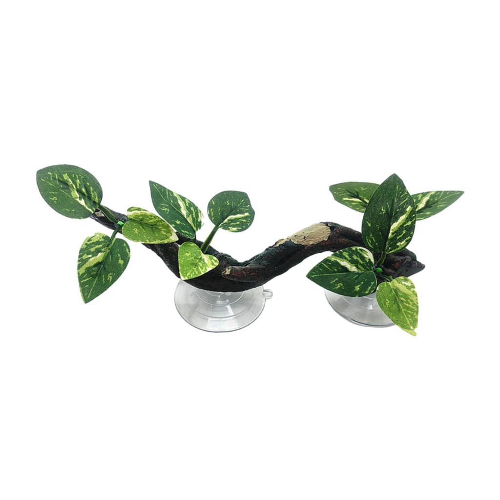 Reptile Corner Branch Decorative Reptiles Plants for Lizard Aquarium Crab