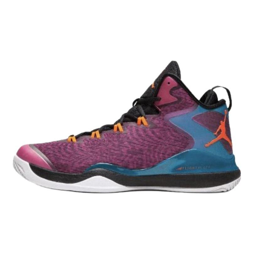 Jordan Super.Fly 3 Нескользящие Износостойкие Баскетбольные Кроссовки Средней Высоты Унисекс Розово-Черные 684933-625