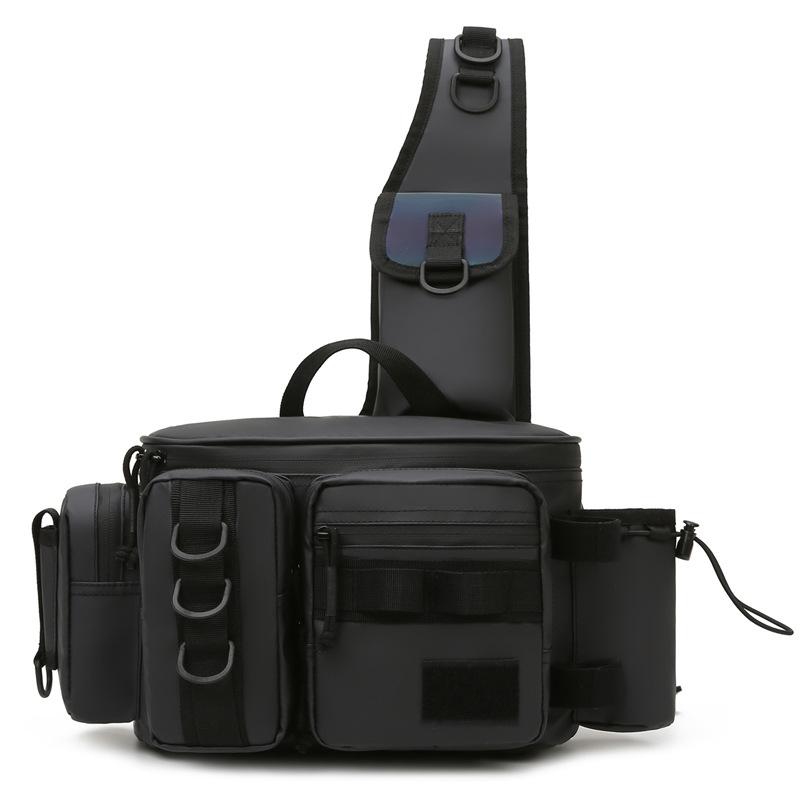 Мужская сумка для рыболовных приманок, водонепроницаемая сумка на плечо для рыбалки, сумка для катушек с приманками, большая вместительная сумка для рыболовных снастей