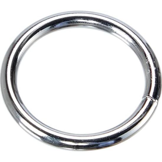 TRUSCO Round Wire Diameter Inner Diameter Pack of 20 Links, Steel, 5.0mm, 35mm,