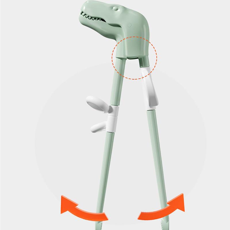 Тренировочные палочки для еды, милые палочки для еды в виде динозавров, детская просветительская посуда