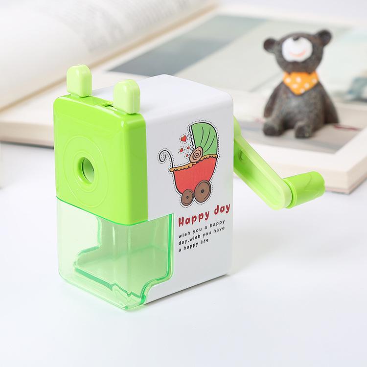 Точилка для карандашей Точилка для карандашей с героями мультфильмов Ручная точилка для карандашей в коробке Творческая, экономящая труд Точилка для карандашей с одним отверстием Канцелярские принадлежности для студентов