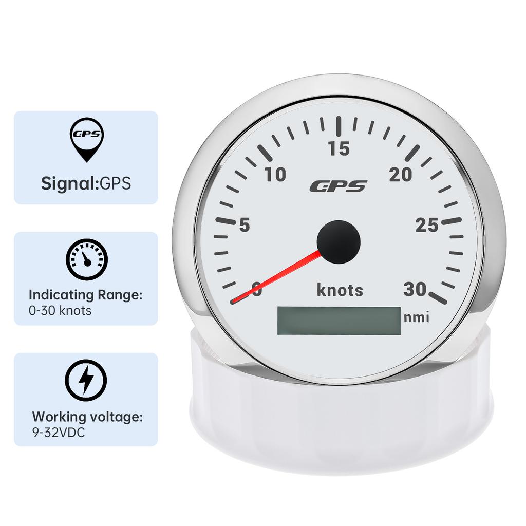 7 цветов подсветки 85 мм GPS спидометр с GPS антенной для 12В24В лодки автомобиля грузовика скорость морская карта датчик метр