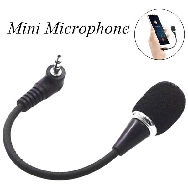 Mini 3.5mm For PC Mobile Phone Condenser Speaker Microphone