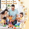 Dancing Giraffe Musical Plush Toy, Recording & Repeating, for 6–12M, Compatible with early development & Valentine's gifting