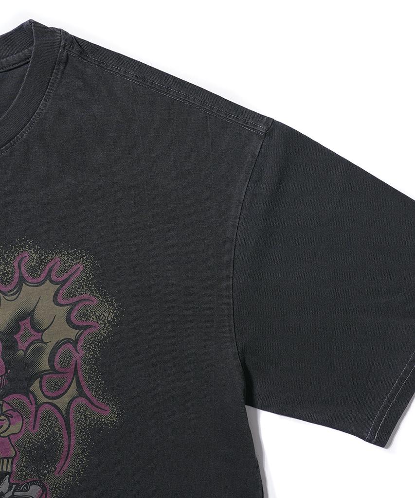 GAKKAI UNIONS Duo Pigment Short Sleeve T-Shirt Charcoal