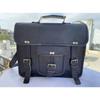 13" Black Messenger/Briefcase/Shoulder/Laptop Bag. Goat Leather.