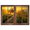 Canvas print, Window - way to the west