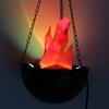 Забавная Креативная Лампа-Пламя с Искусственным Имитацией Огня, Декорация для Вечеринки на Хэллоуин, Реалистичная