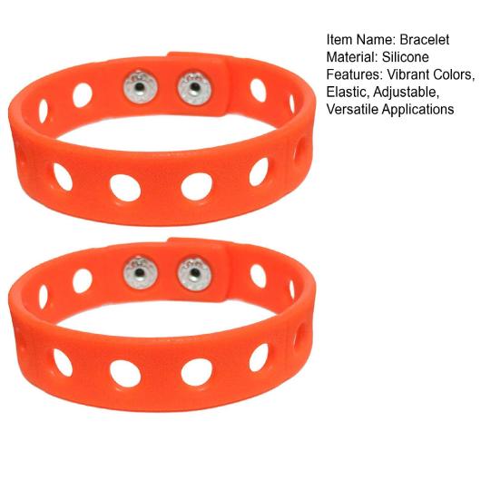 2 шт. силиконовых браслетов-шармов для детей, регулируемый браслет с отверстиями, шармы в виде обуви, совместимый красочный браслет для мальчика, девочки, подарок