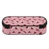 Pen Case Printed 300D Polyester Large Capacity Smooth Zipper with Main Compartment Mesh Pocket and Pen Slots for School and Study