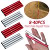 8-40PCS Tent Tube Aluminum Alloy Tent Emergency Tube Lengthen 13cm Lightweight Repair for Hiking Awning Kit Tent Accessories