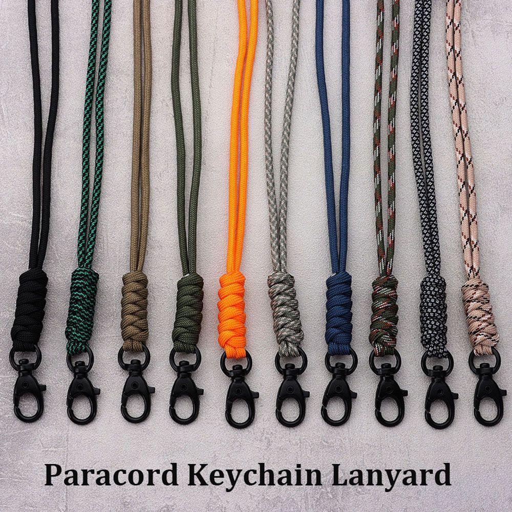 20 Styles Paracord Keychain High Strength Emergency Survival Backpack Key Ring Outdoor Tool