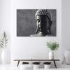 Canvas print, Buddha on grey background