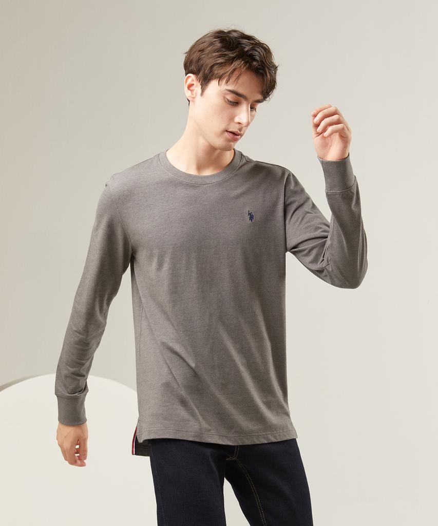USPOLOASSN Cotton Round T-Shirt_Gray