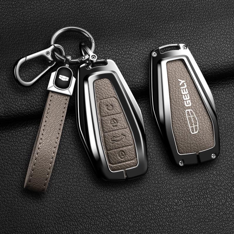 Чехол для ключа Geely: Совместимо с моделями Emgrand, Xingyue L, Boyue, Xingrui, Icon, Binyue, Coolray, Vision X6 GS.