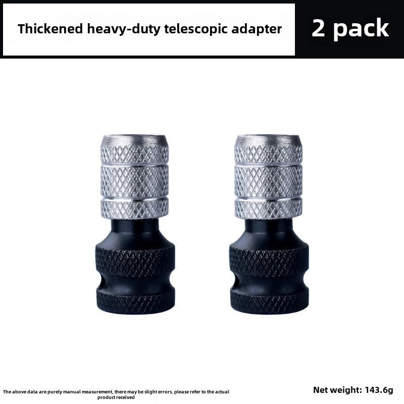 Шестигранный адаптер для электрического ключа 1/2" на 1/4" Пневматическая телескопическая втулка