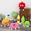 Shovelware Brain Game Plush Toy Cartoon Fruits Stuffed Dolls Banana Donut Apple Orange Figures Christmas Plushie Peluche Gift