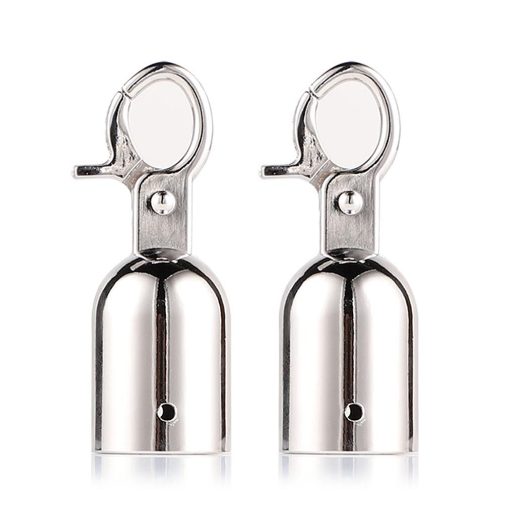 2 шт. прочных наконечников для троса из нержавеющей стали с крючками для крепления пеньков и заборных тросов на открытом воздухе