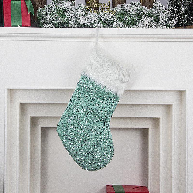 Christmas Tree Pendant Christmas Decoration Supplies Creative Sparkling Plush Christmas Socks