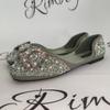 Rimocy, роскошные женские туфли на плоской подошве с жемчугом и кристаллами, летние туфли D'Orsay с мягкой подошвой, женские блестящие блестящие туфли для мам со стразами