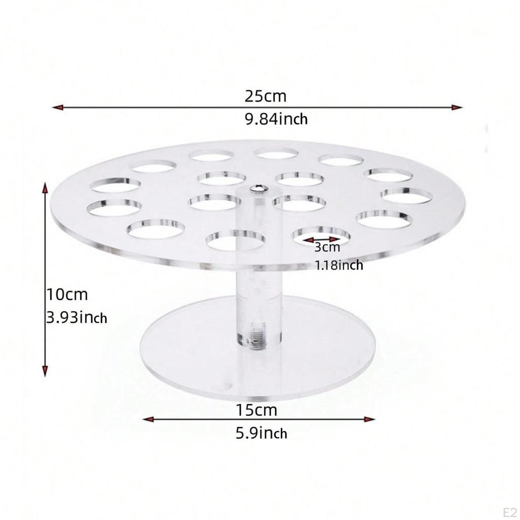 Ice Cream Cone Holder,Waffle Holder,Multi Holes Pastry Rack,Cone Display Stand,Acrylic