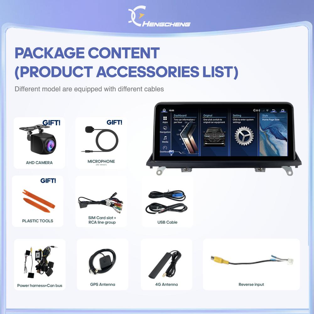 10,25 дюйма для BMW X5 E70 F15 X6 E71 F16 2007-2014 GPS-навигация Автомобильный мультимедийный видеоплеер Радио CarPlay 4G 360-камера CIC& CCC