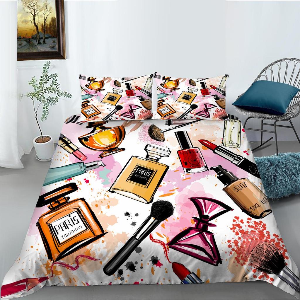 3D модный креативный комплект постельного белья для дома, комплект постельного белья для спальни, одеяло и наволочка, комплект постельного белья, полноразмерный домашний интерьер AU/EU/US