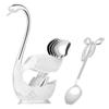 Holder High-end Metal Coffee Spoon Set Coffee Spoon Set Metal Swan Coffee Spoon Set Fruit Spoon