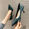Женские классические туфли-лодочки, женская обувь на каблуке, свадебные туфли, женская обувь на высоком каблуке с острым носком, элегантная офисная обувь, женские туфли-лодочки