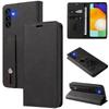 Leather Flip Case with Magnetic Closure for Samsung A55 A13 5G A15 A05, Includes Wrist Strap.
