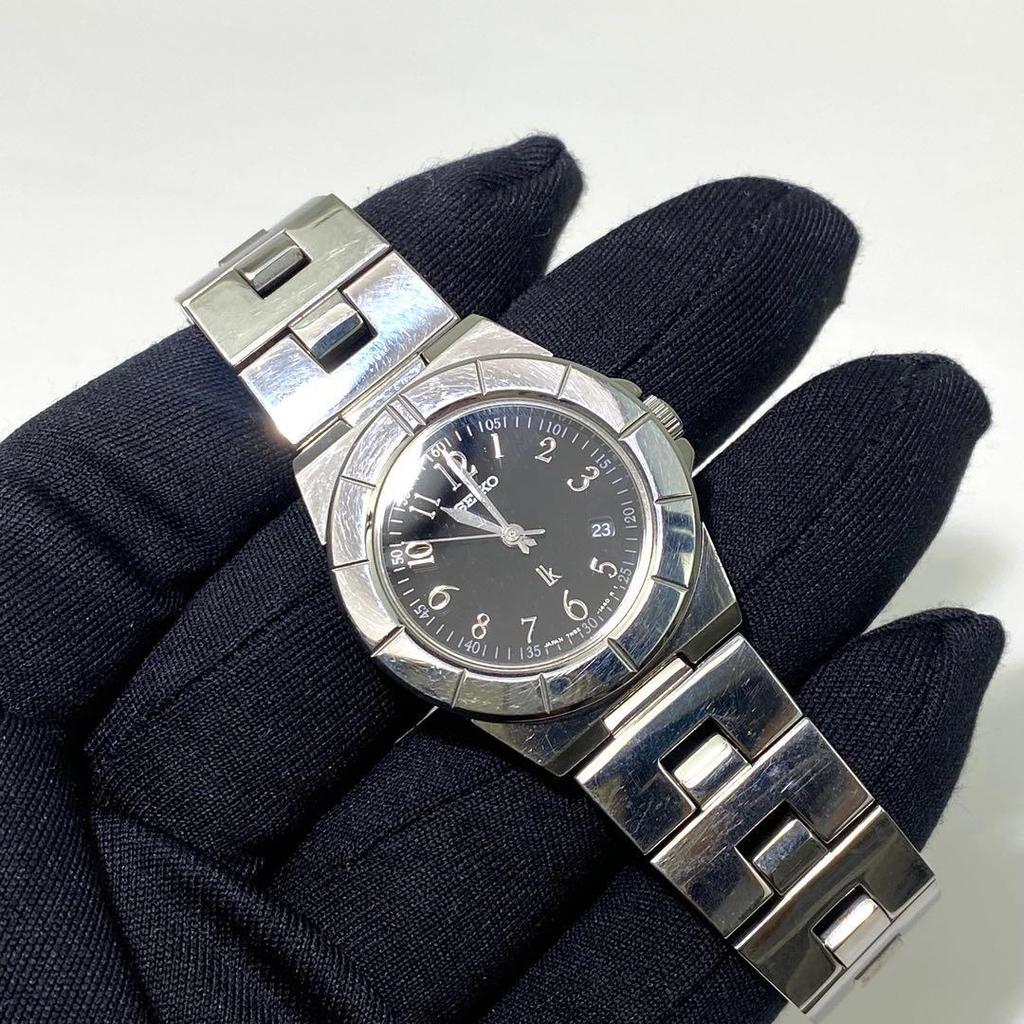 Рабочая новая SEIKO Lukia, черное состояние, батарея. 7N82-0620, циферблат, S000130-2