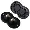 4Pcs Stainless Steel Mini Caster Wheels Black Appliance Wheels Paste Mini Roller  Furniture Box