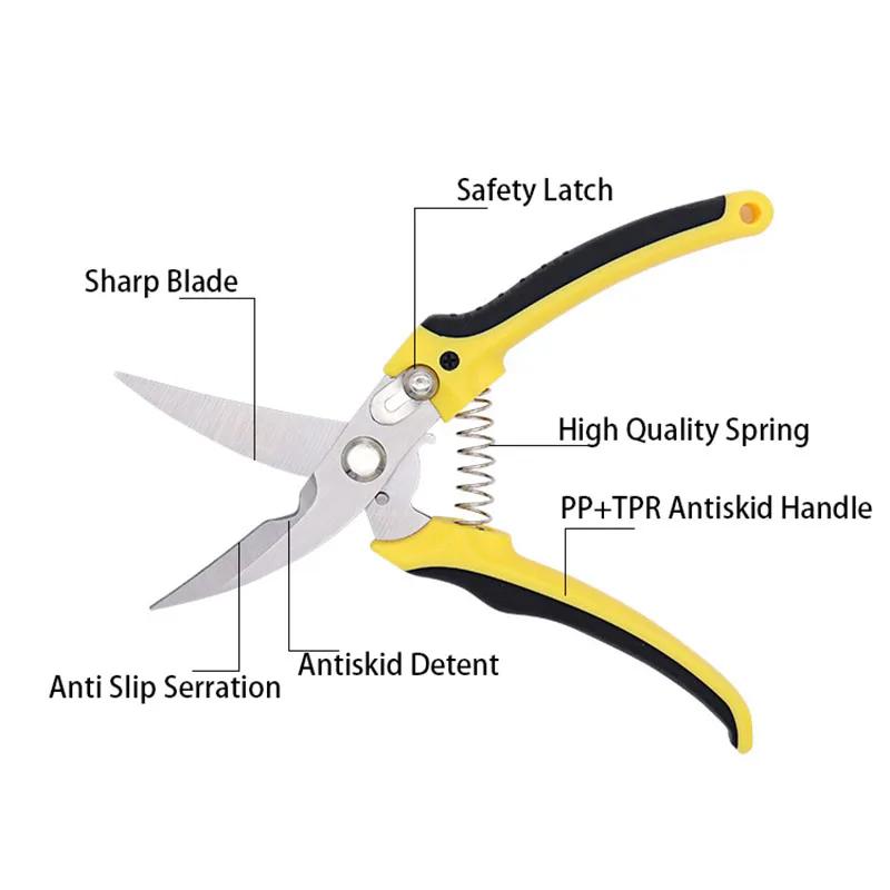Нержавеющая сталь острые лезвия обходные секаторы растения бонсай редкие ветки инструменты бытовые труборез садовые ножницы