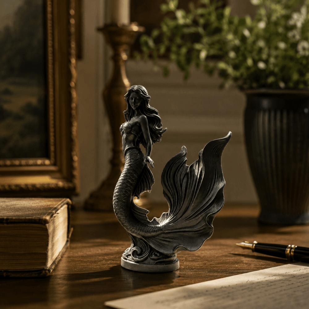 Изысканная 3D-печатная статуэтка русалки, скульптура, морская тематика, украшение для дома, фей, настольные украшения, офис
