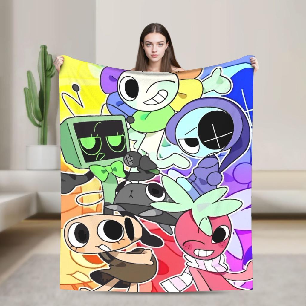 Dandys World Флисовые одеяла Я просто камешек Забавные пледы для Дивана Постельного белья Гостиной 200x150см Одеяло