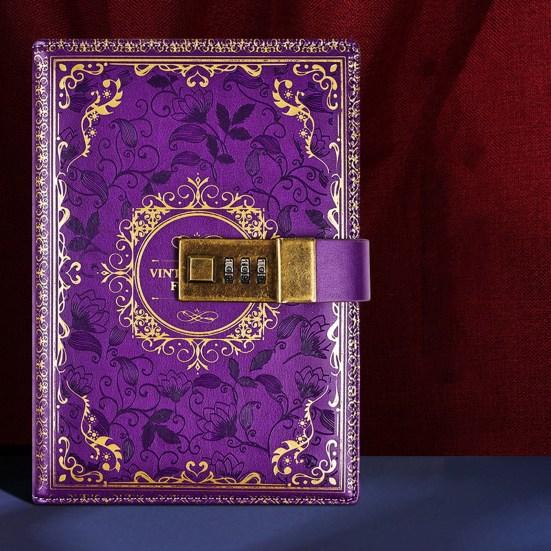 Блокнот в стиле ретро с цифровым кодовым замком, защищенный паролем, журнал, дневник, органайзер-планировщик для студентов