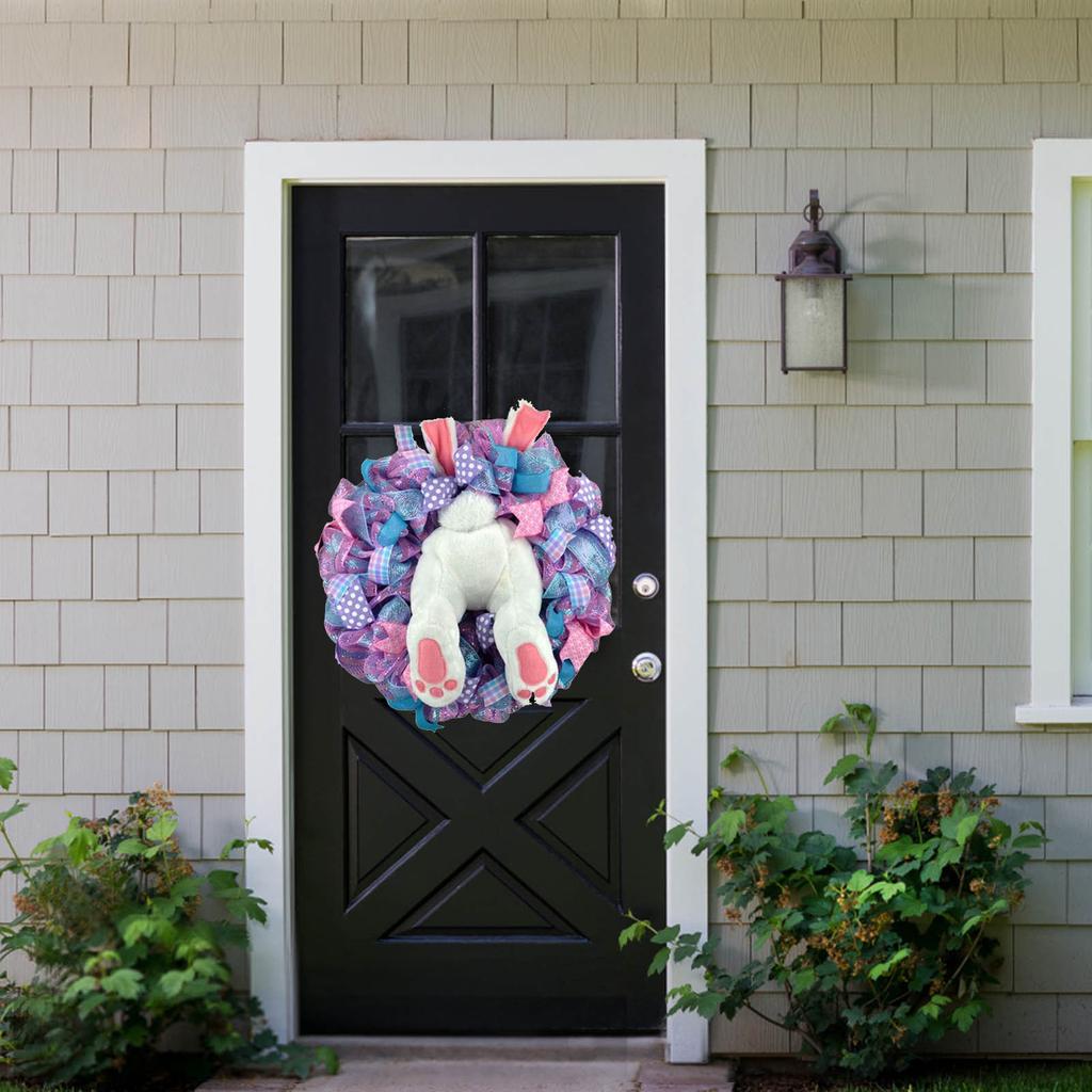 Пасхальный Венок Наклейка Зайчик Мультяшные Наклейки На Стену Креативный Декор для Розетки DIY Наклейка