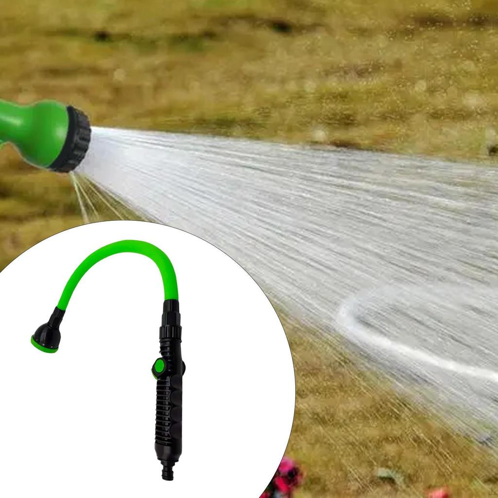 Watering Wand EU Thread 360° Rotating Long Hose Nozzle Sprayer Heavy Duty for Garden Car Use