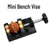 Wenwan Walnut Mini Vise Clamp for Engraving and Fixing with Flat-Mouth Pliers
