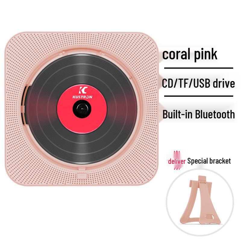 Настенный Bluetooth CD-динамик и музыкальный проигрыватель с крышкой - репитер для раннего обучения и радио MP3-плеер