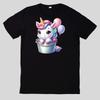T-Shirt Niedliches Tier Im Eimer Baumwolle Fun Spaß Sprüche Lustig Cartoon