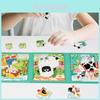 Магнитная доска-пазл с животными для дошкольников, развивающая игрушка