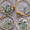 DIY Dandelion Needlework Plants Flowers Paintin Embroidery Sets Cross Stitch Kits Yarn Embroidery