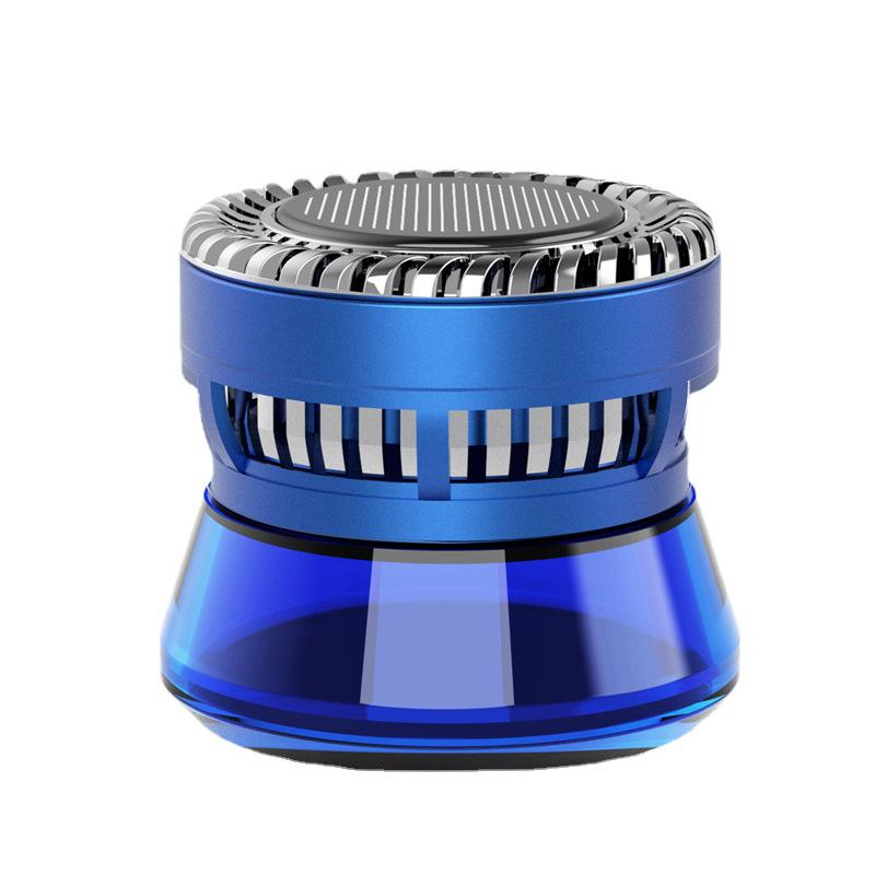 Solar Rotating Car Aromatherapy Perfume Ornament - High-End Car Interior Decoration Accessory.