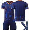 2425Netherlands Away Football Jerseys Shorts And Socks Set New Season Shorts And Socks Adult And Children Size Set